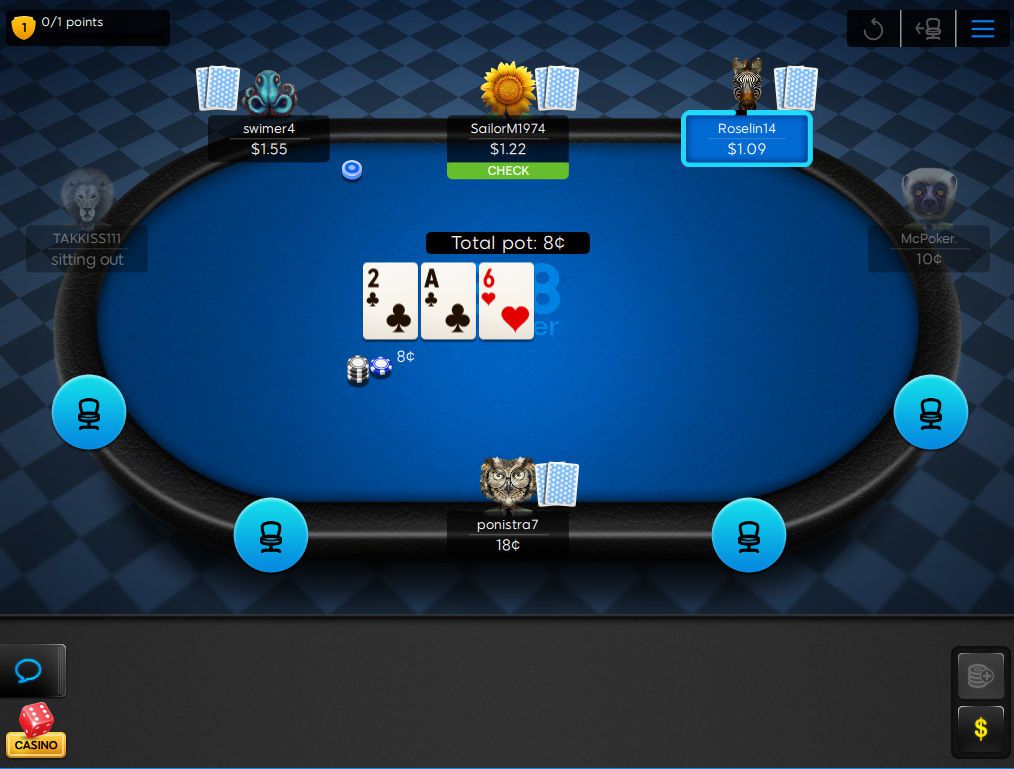 888poker table