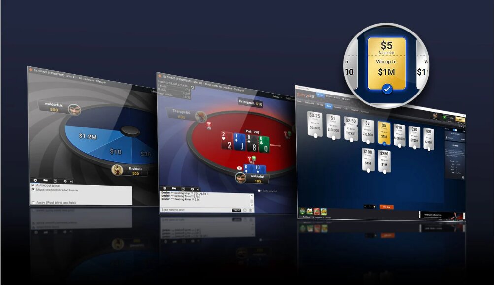 partypoker SPINS lobby