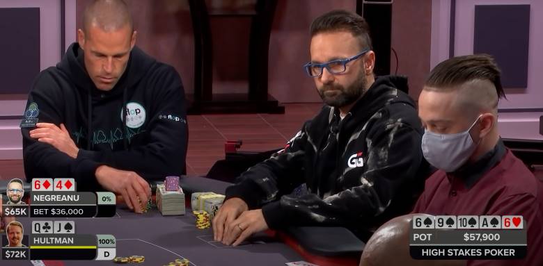 Daniel Negreanu left zijn funky overbet bluff uit