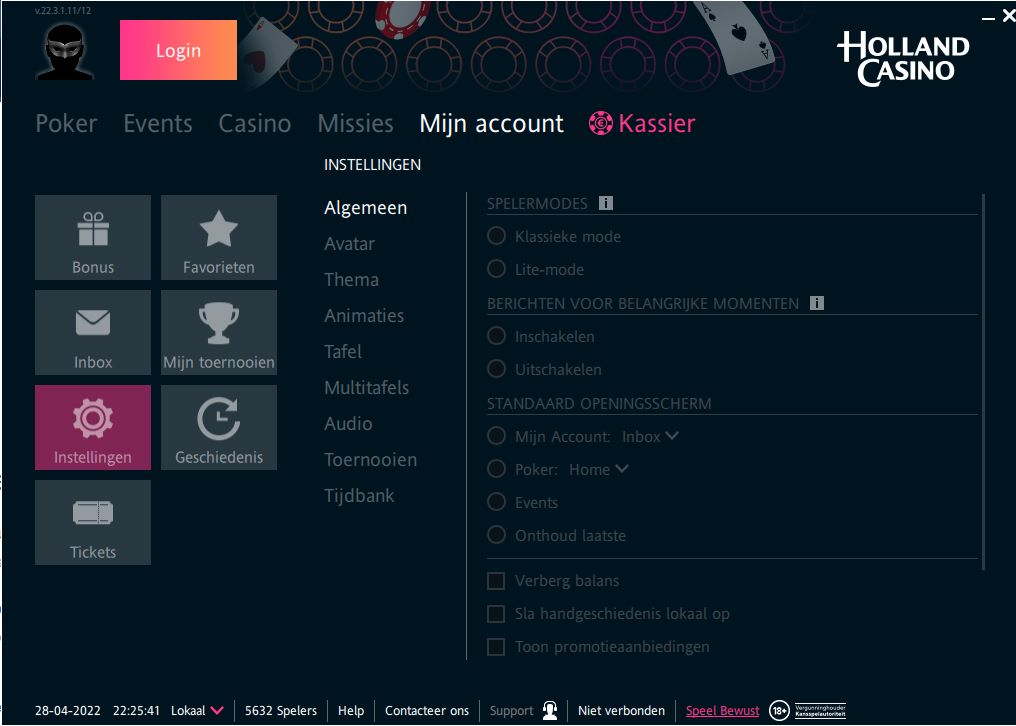 Holland Casino Software